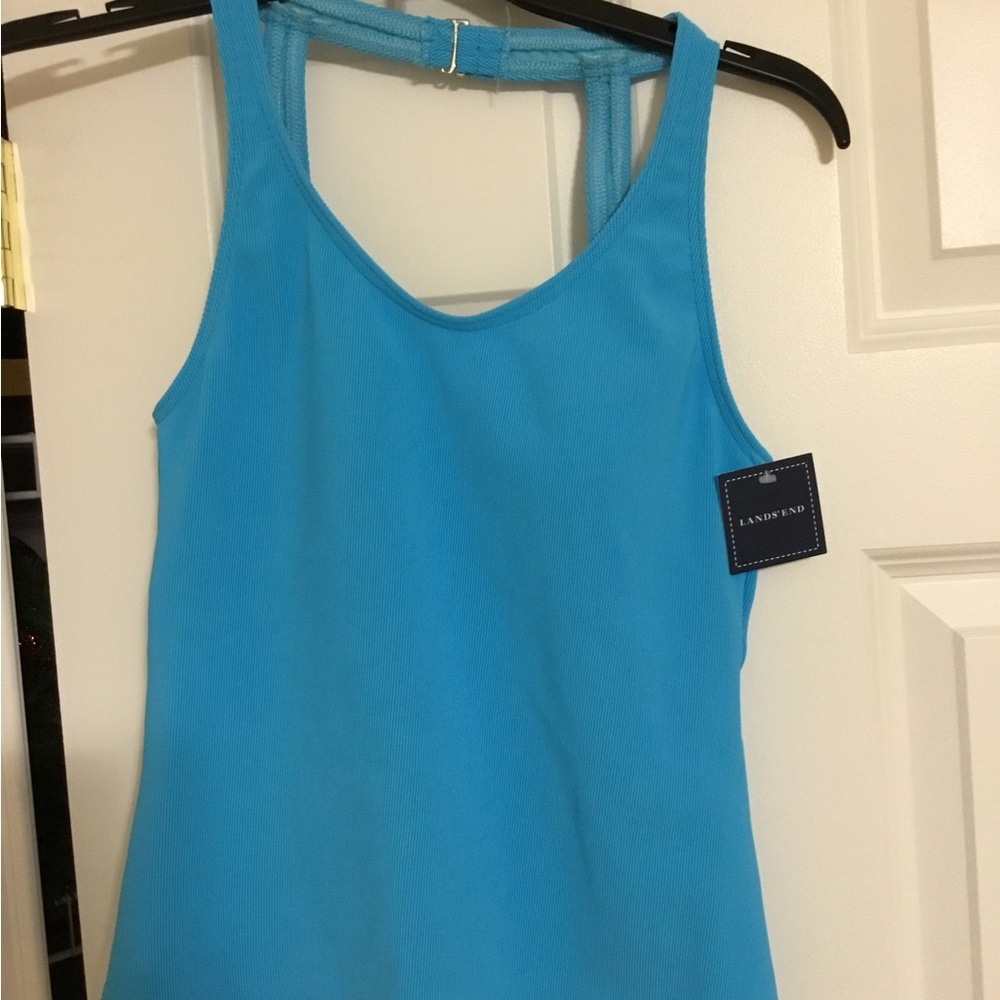 Lands' End Vibrant Blue Women's Tank Top